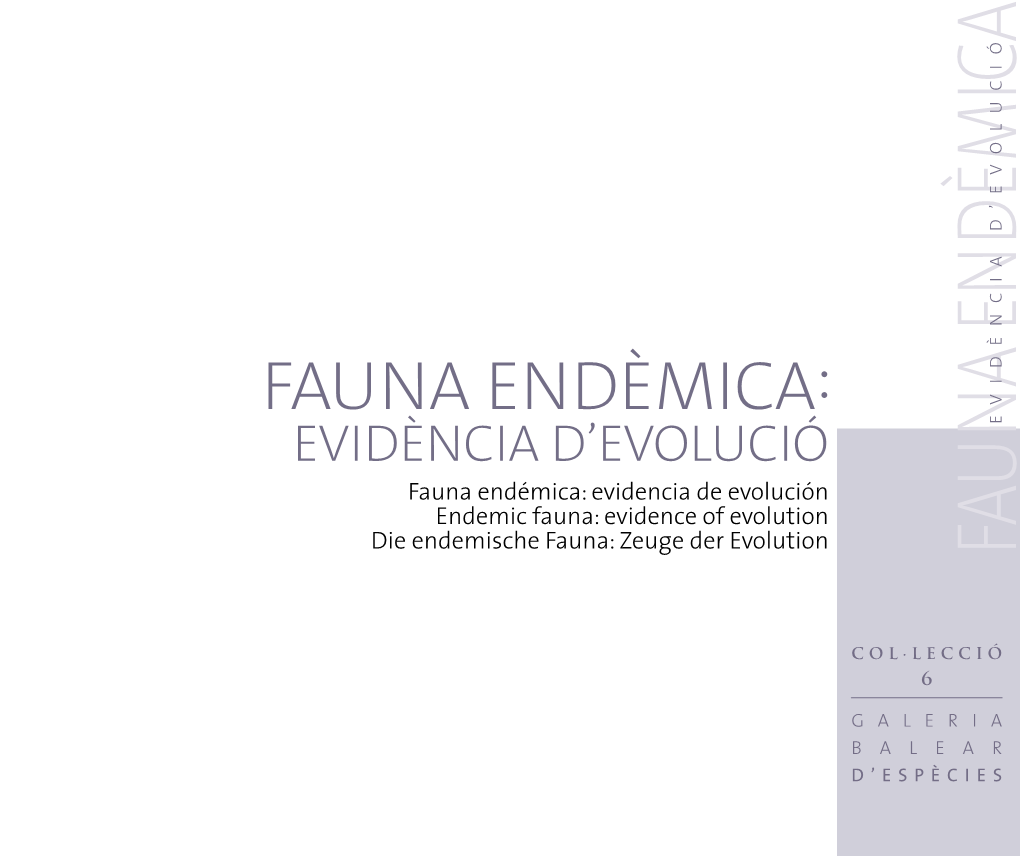 Fauna Endèmica