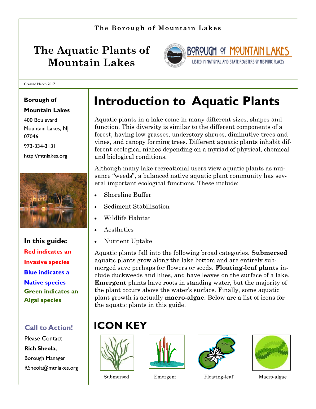 2018 Aquatic Plant Guide