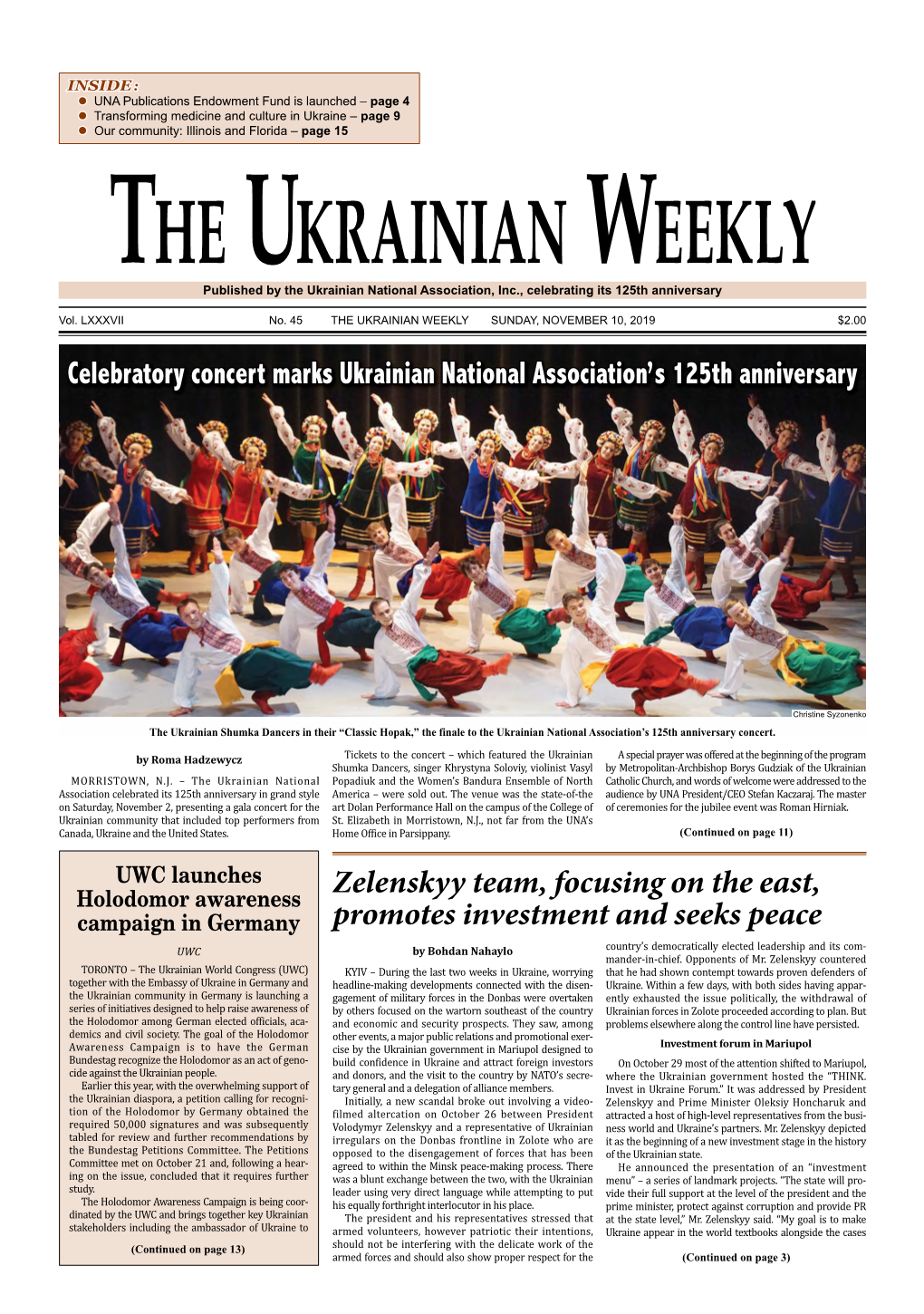 The Ukrainian Weekly, 2019