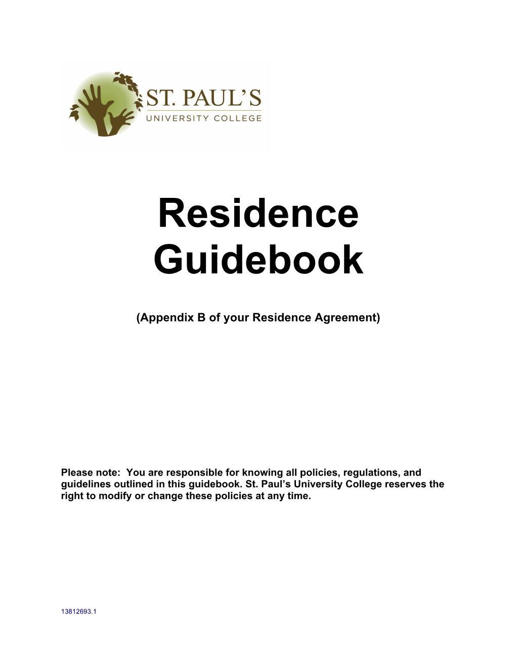 Residence Guidebook