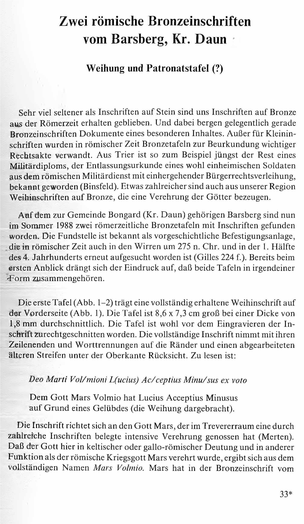 Funde Und Ausgrabungen Im Bezirk Trier 23, 1991