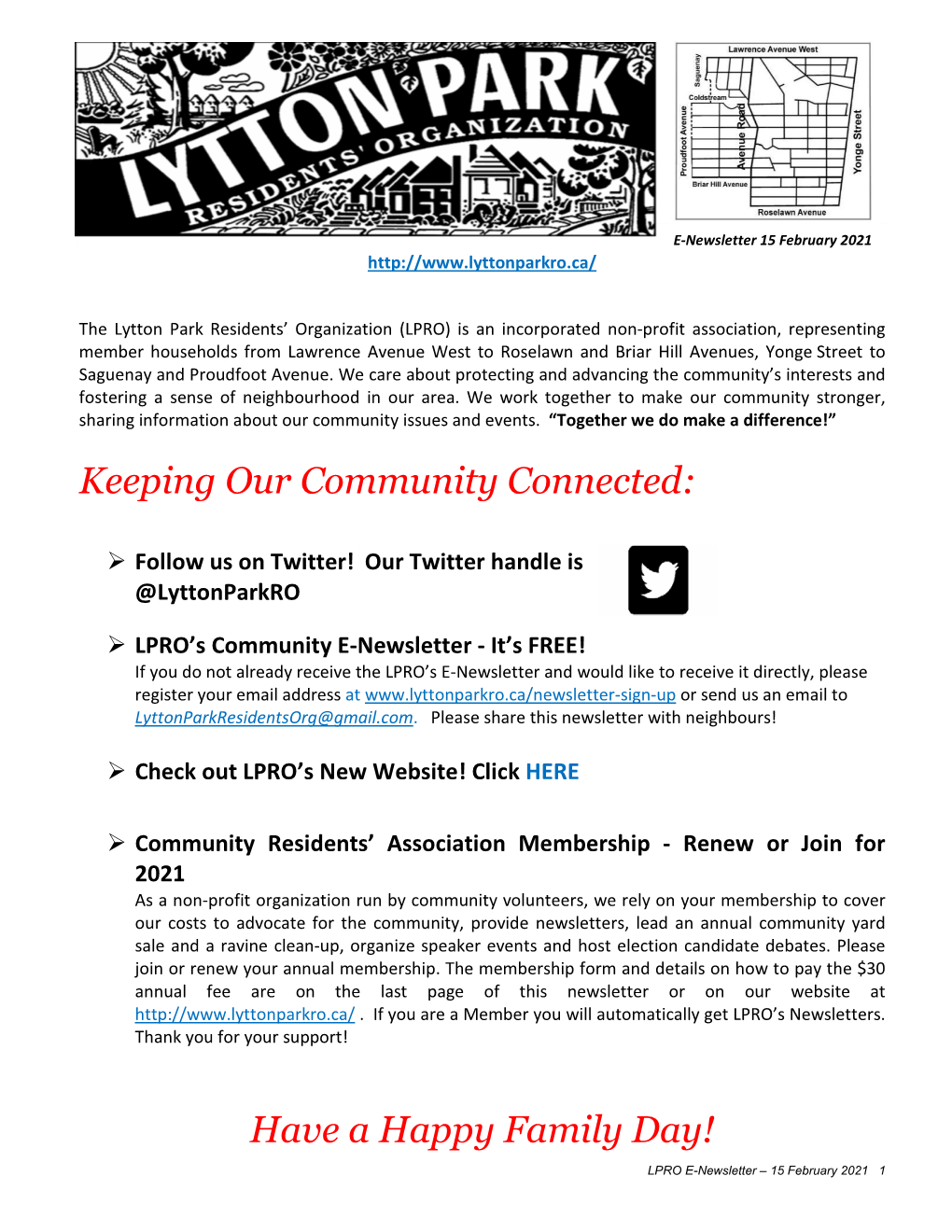 LPRO E-Newsletter Feb 15 2021