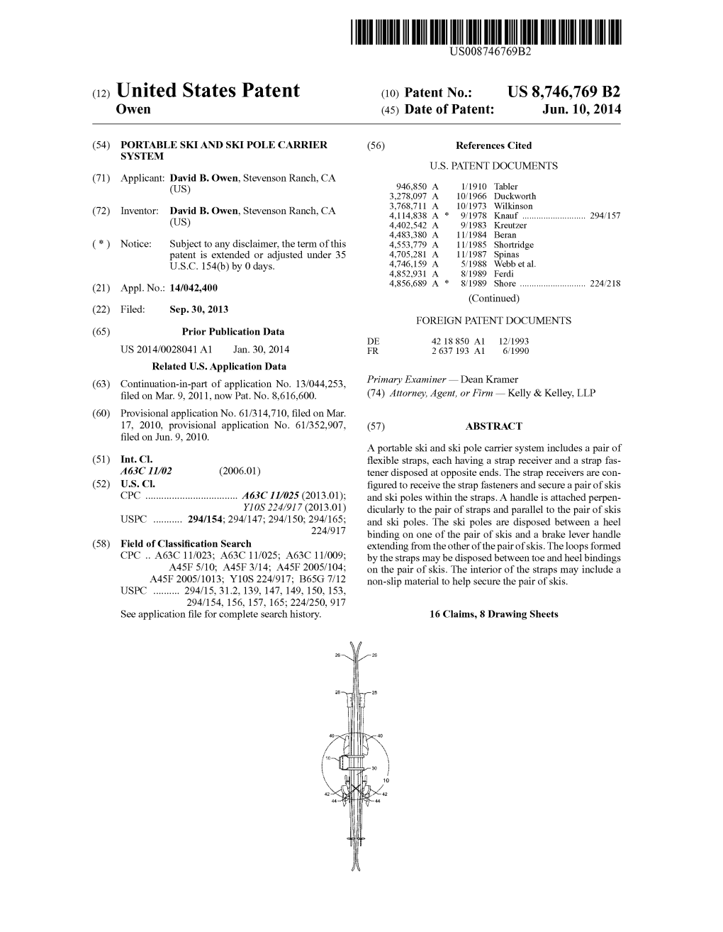 (12) United States Patent (10) Patent No.: US 8,746,769 B2 Owen (45) Date of Patent: Jun