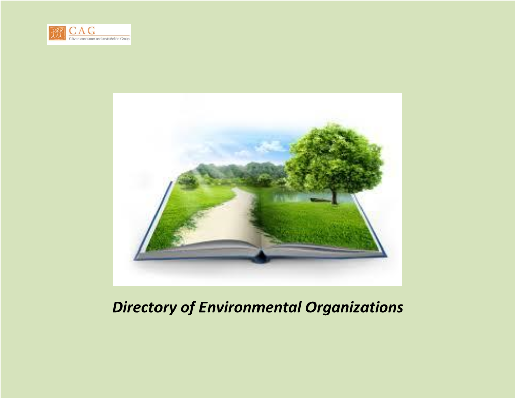 Directory of Environmental Organizations