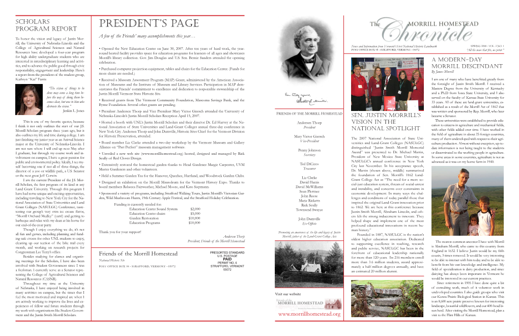 President's Page