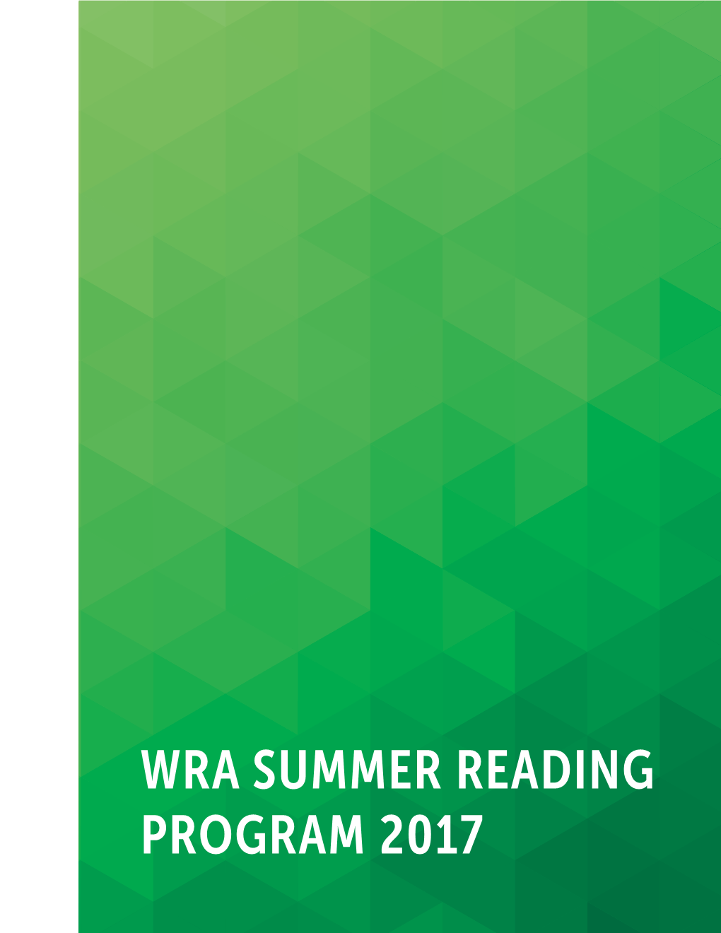 WRA Summer Reading Program 2017