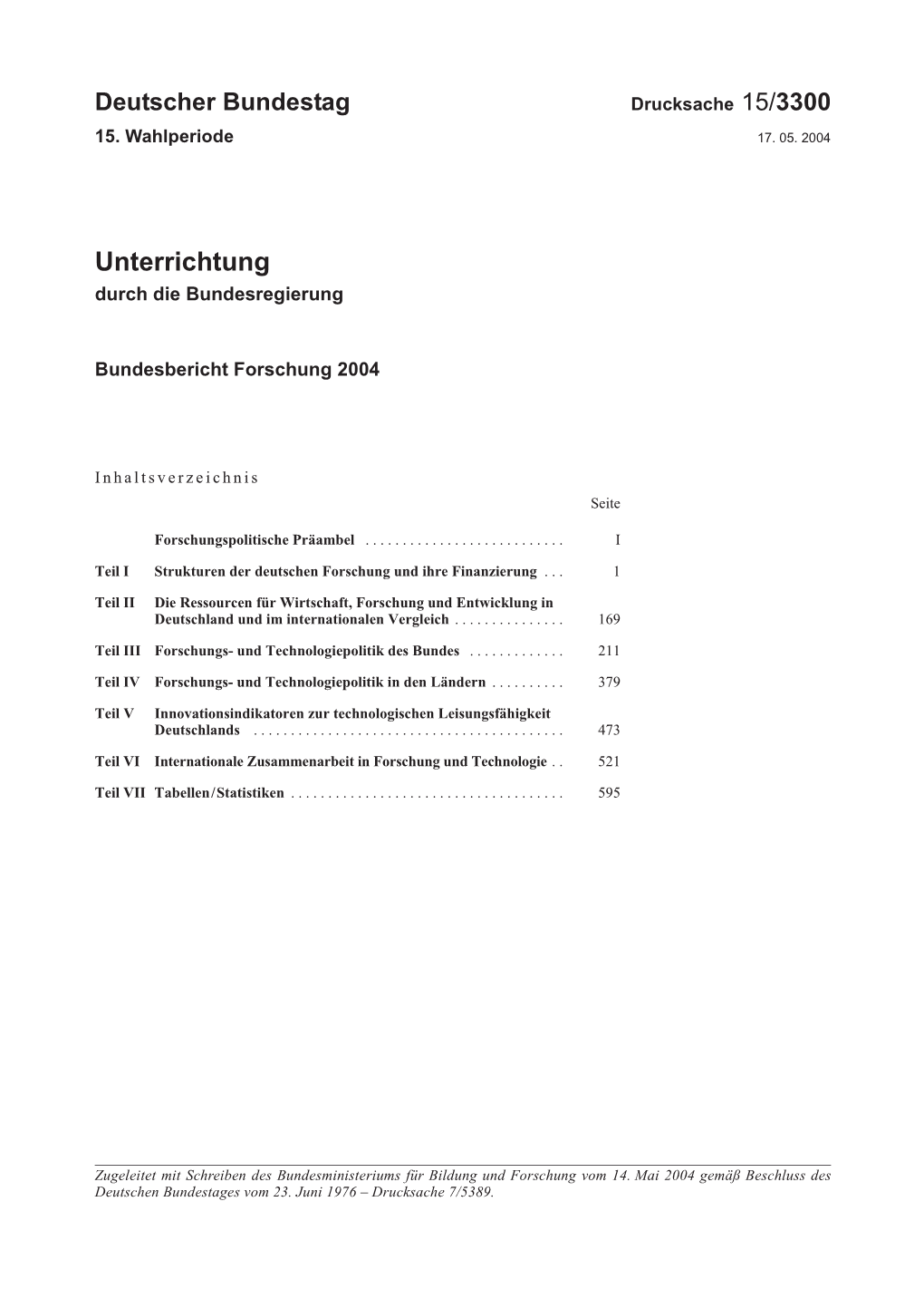 Bundesbericht Forschung 2004