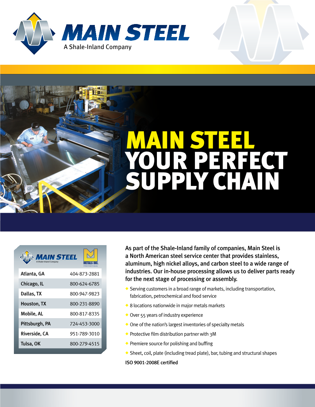 Main Steel Your Perfect Supply Chain