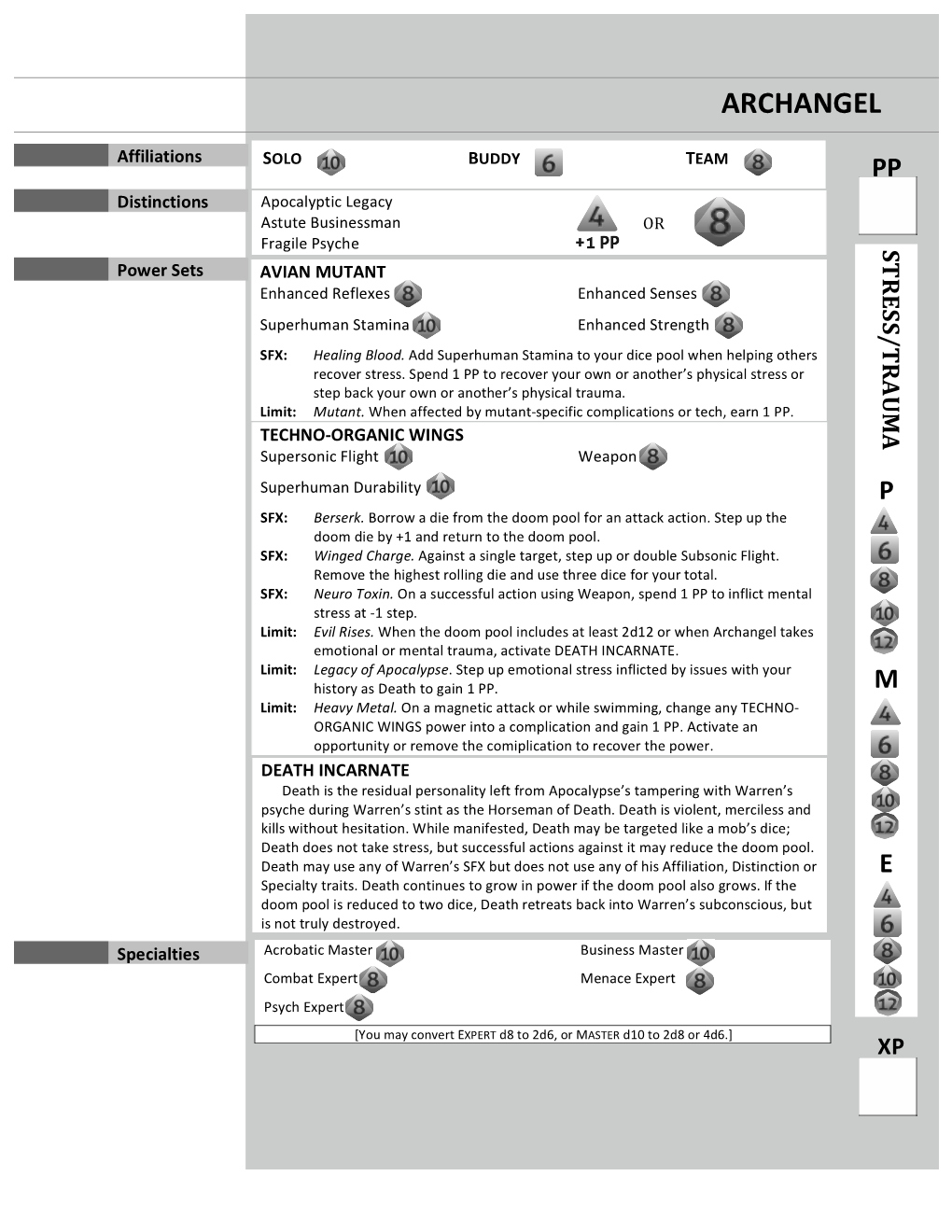 Archangel Datafile