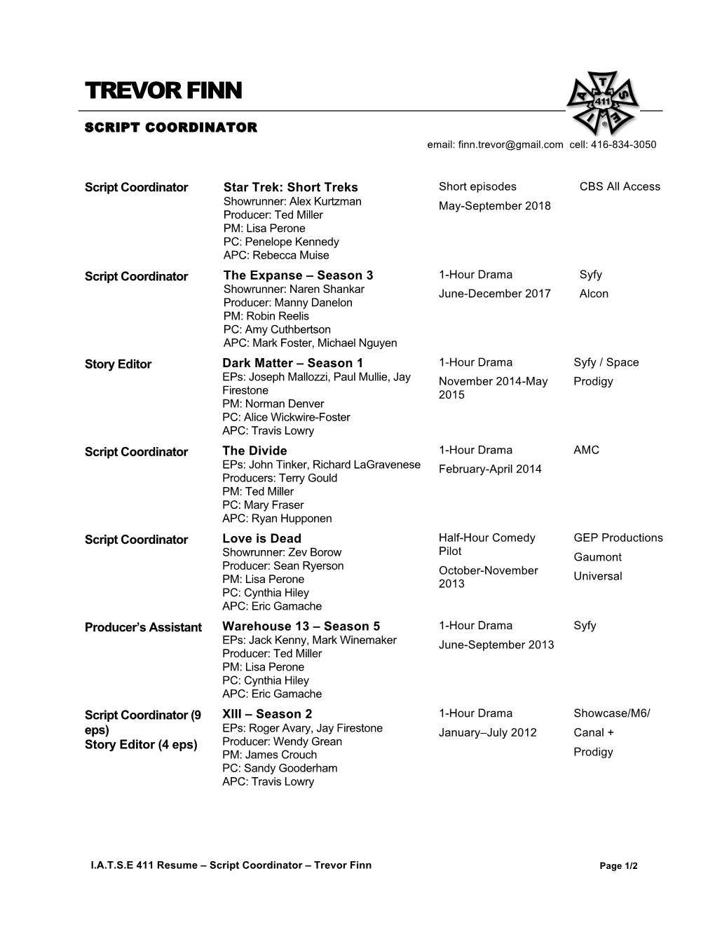 IATSE-411-Resume-Trevor Finn