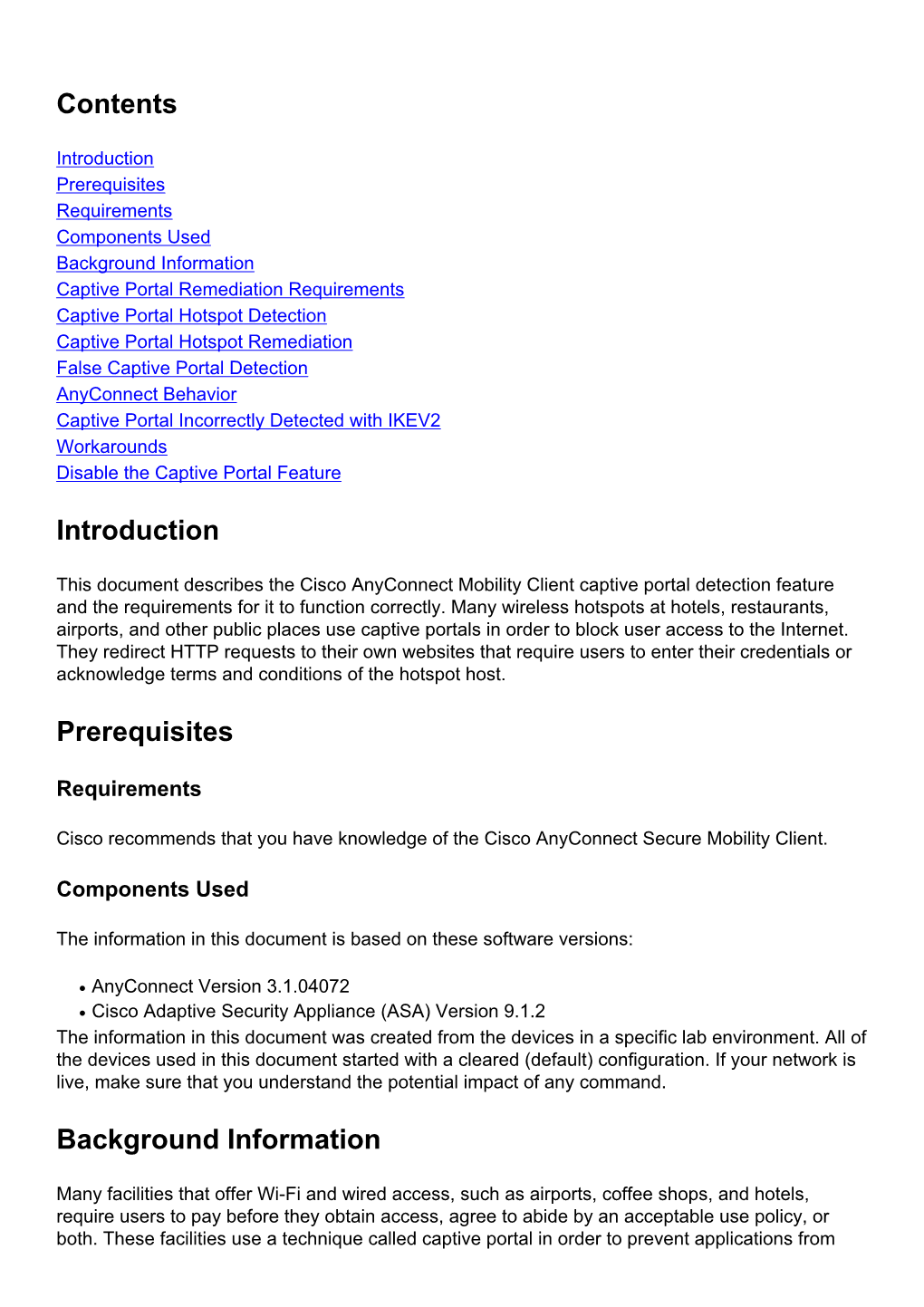 Anyconnect Captive Portal Detection and Remediation