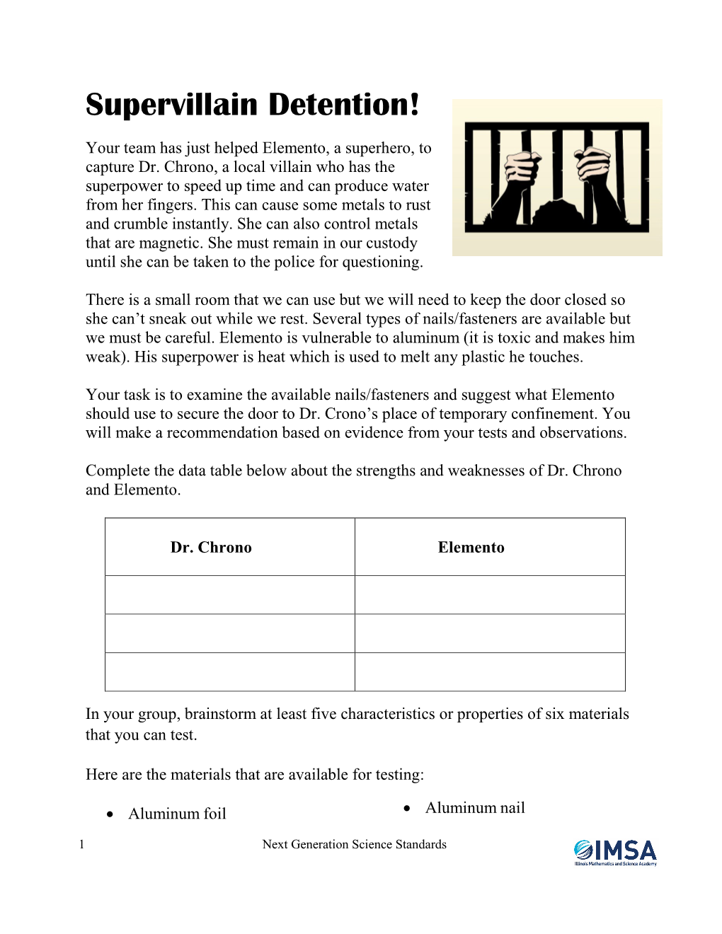 Supervillain Detention!