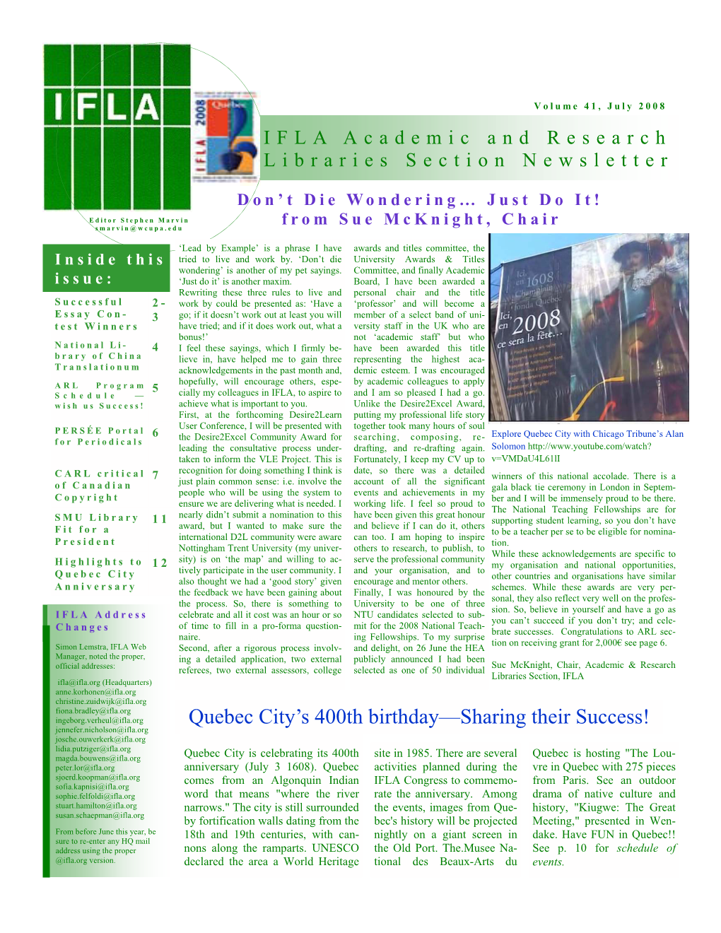 July 2008 IFLA Newsletter.Pub