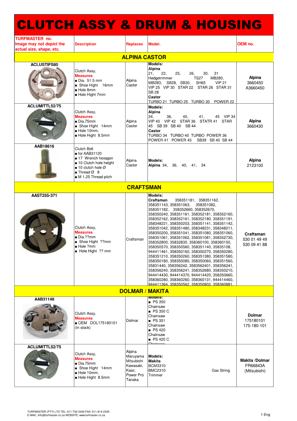 Clutch Assy & Drum & Housing