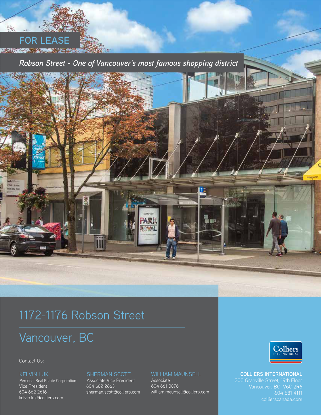 1172-1176 Robson Street Vancouver, BC