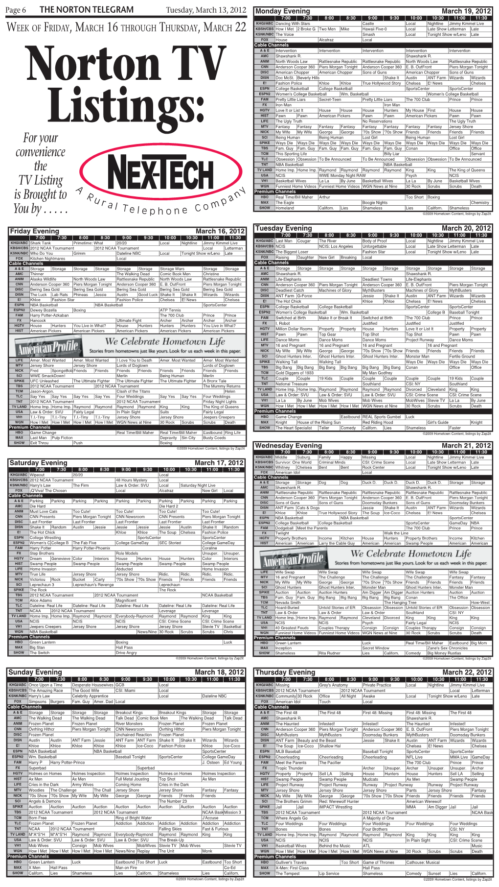 06 3-13-12 TV Guide.Indd