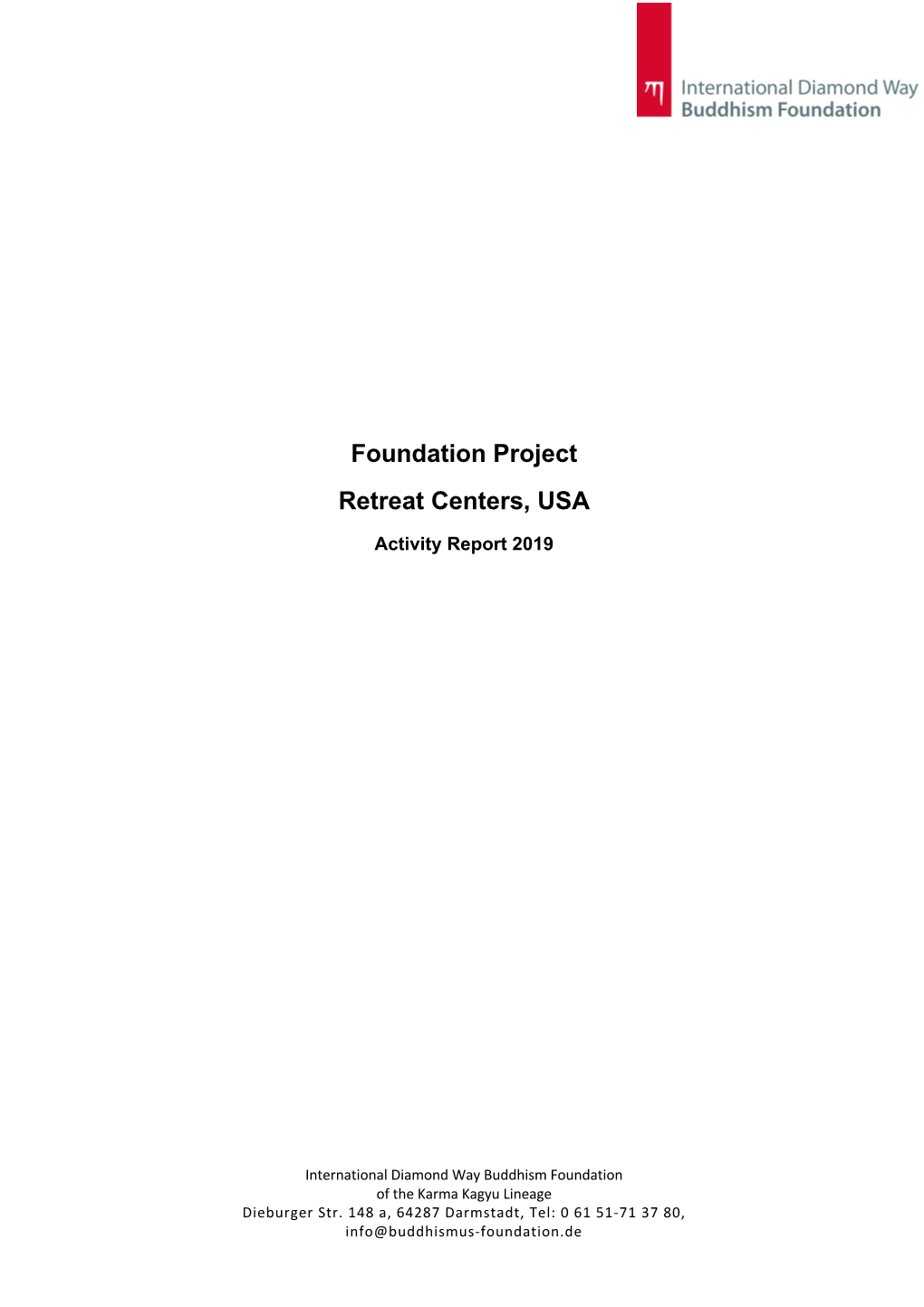 Project Reports US Retreat Centers 2019