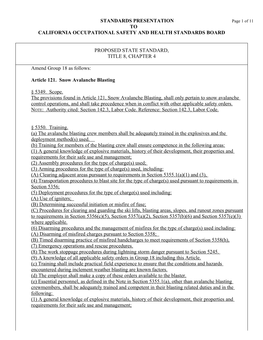 California Occupational Safety and Health Standards Board s6