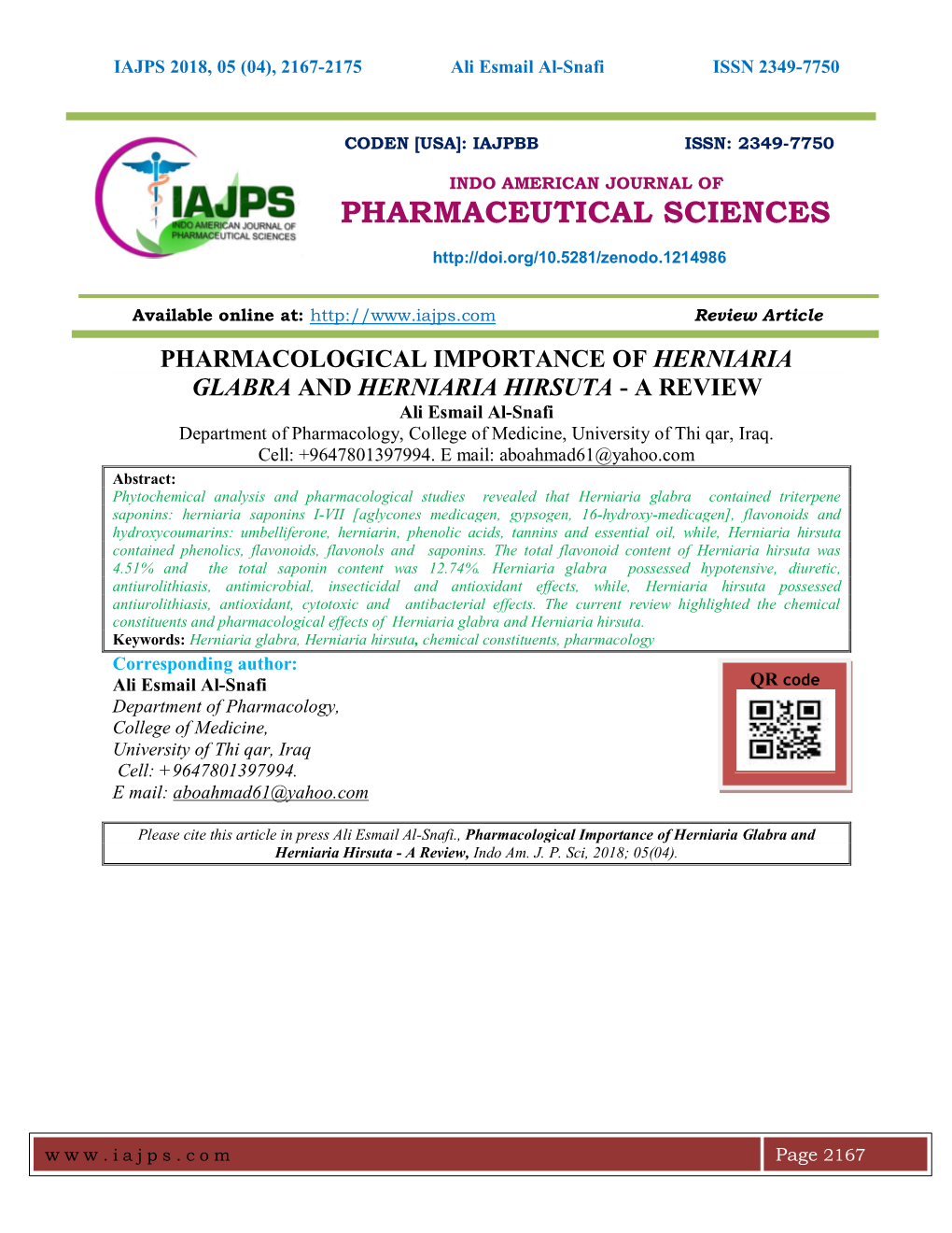 Pharmaceutical Sciences