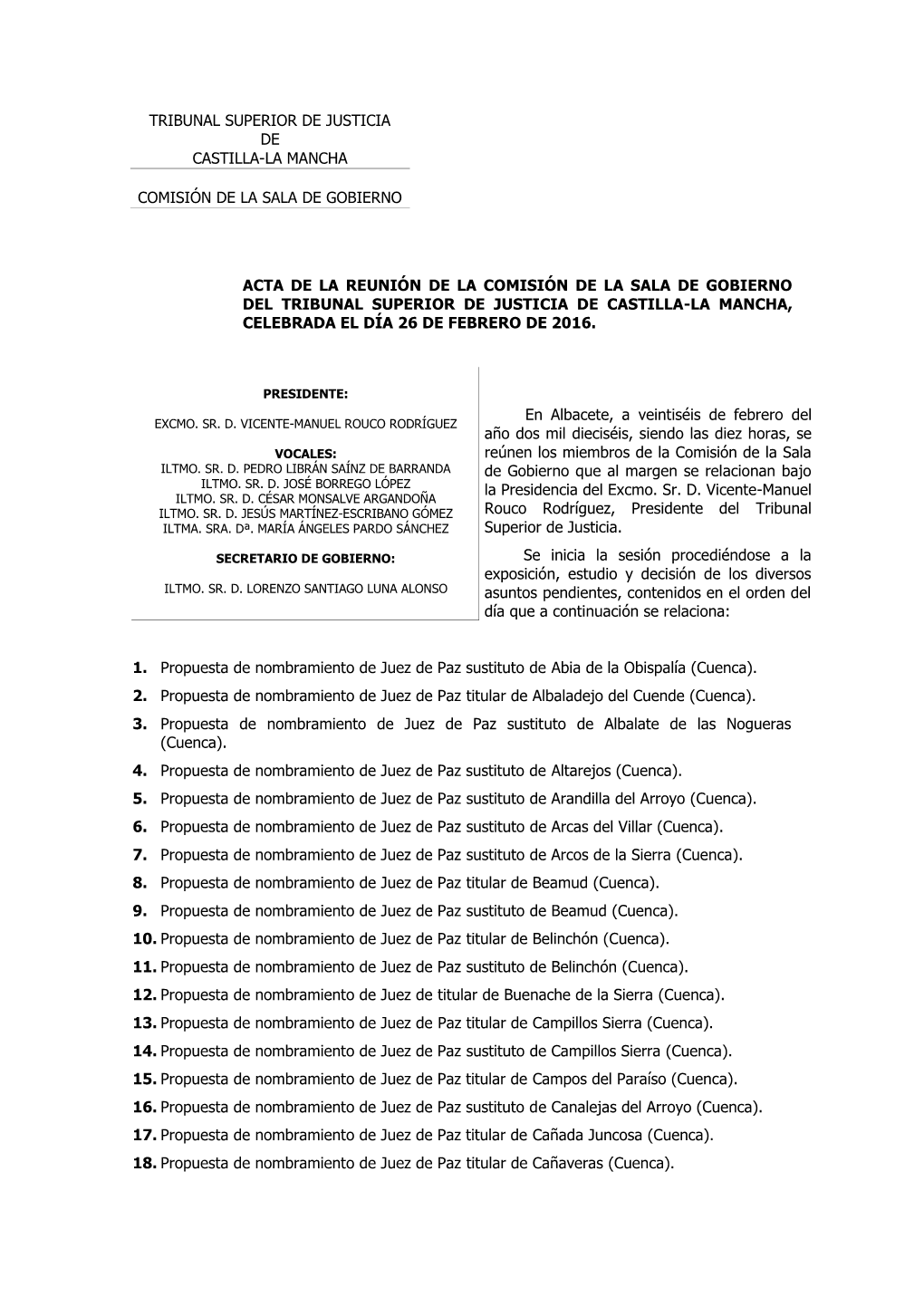 Tribunal Superior De Justicia De Castilla-La Mancha