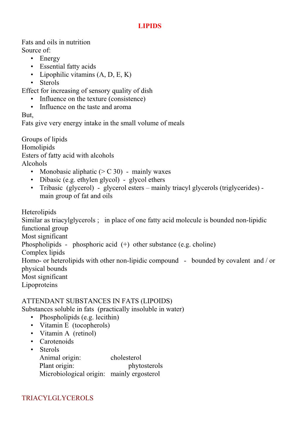 Fats and Oils in Nutrition