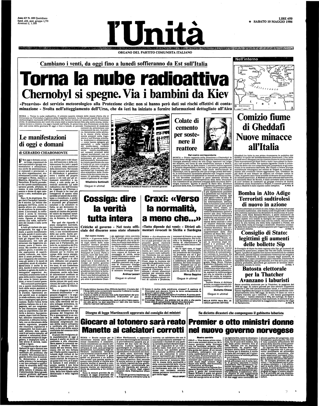 Chernobyl Si Spegne. Via I Bambini Da Kiev