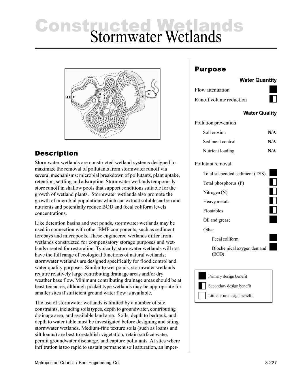 Constructed Stormwater Wetlands