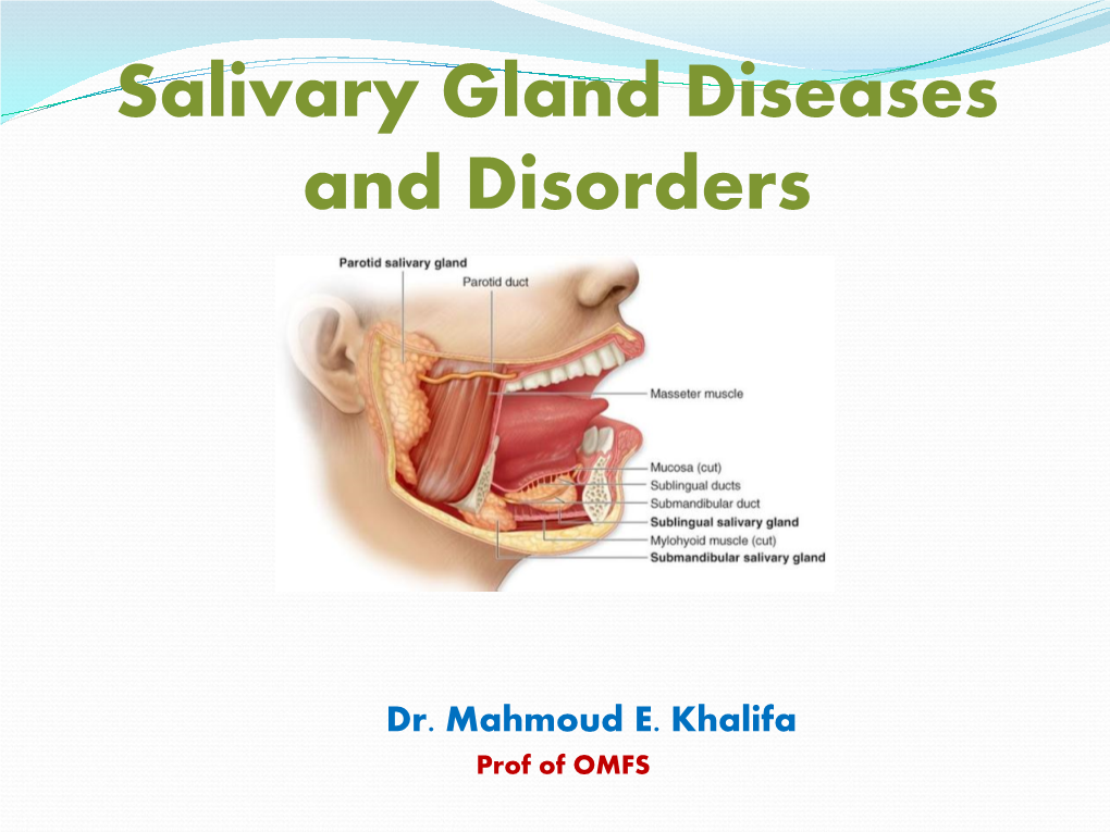 Classification of Salivary Gland Disorders