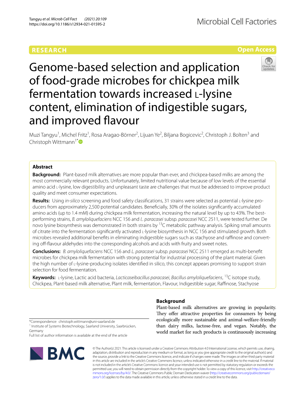 Genome-Based Selection and Application of Food-Grade Microbes