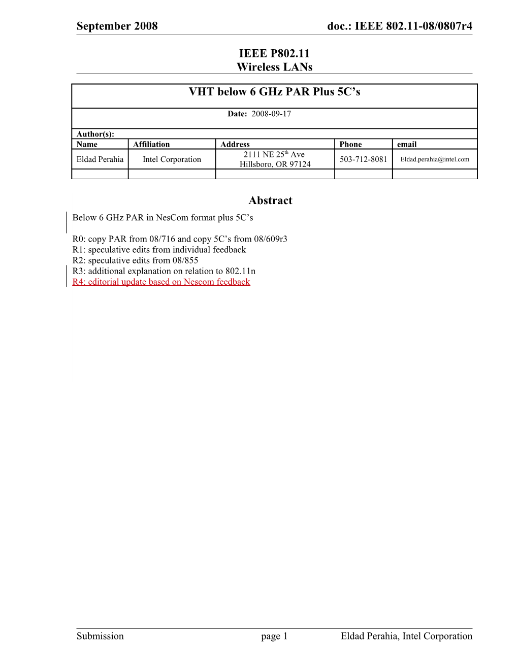 IEEE P802.11 Wireless Lans s1