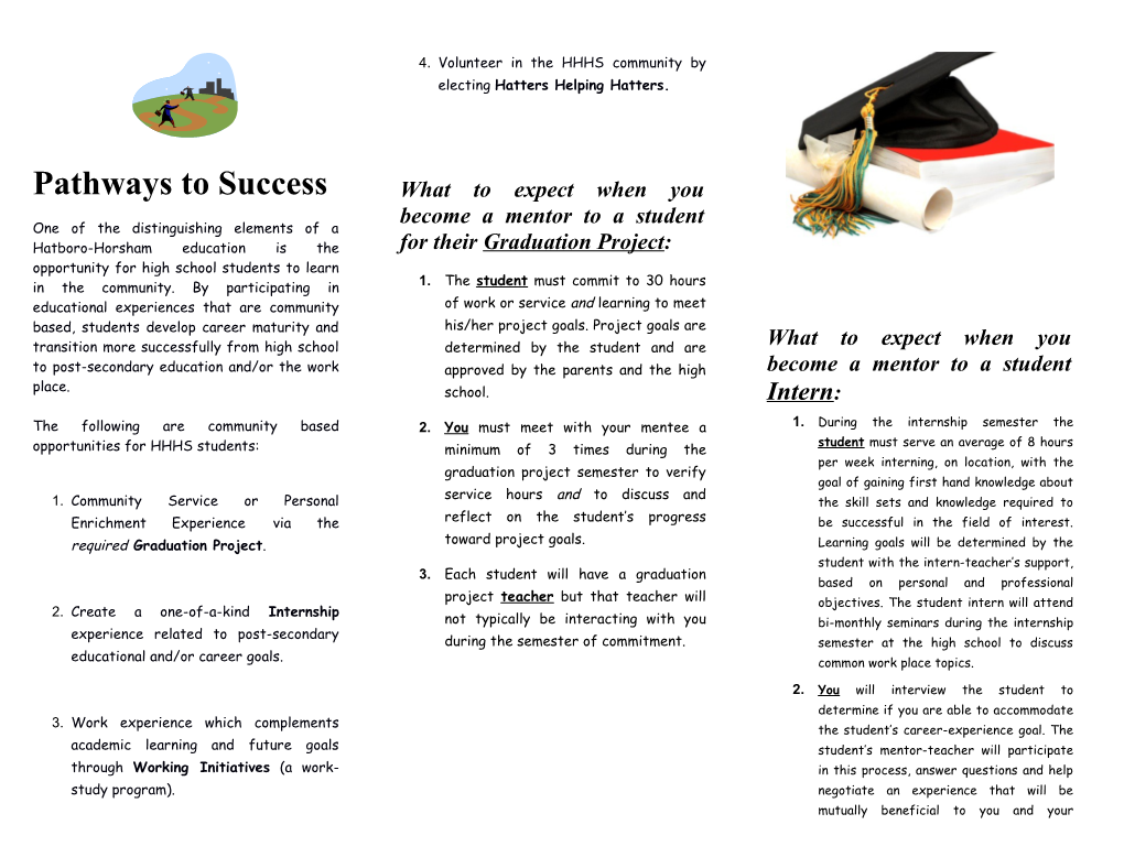 Pathways to Success