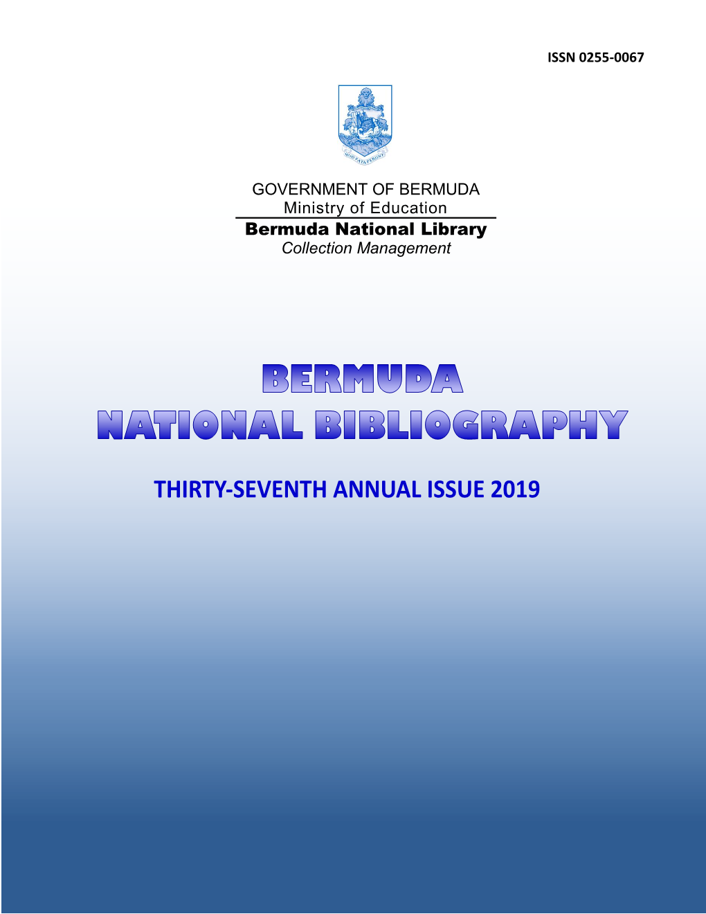 Bermuda National Bibliography.Jan-Dec 2019