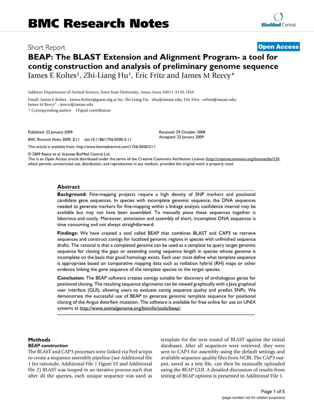 Viewed Graphically with a Java Graphical User Interface (GUI), Allowing Users to Evaluate Contig Sequence Quality and Predict Snps