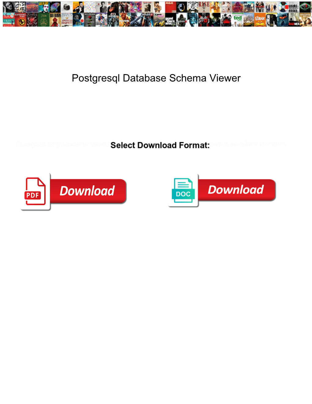 Postgresql Database Schema Viewer