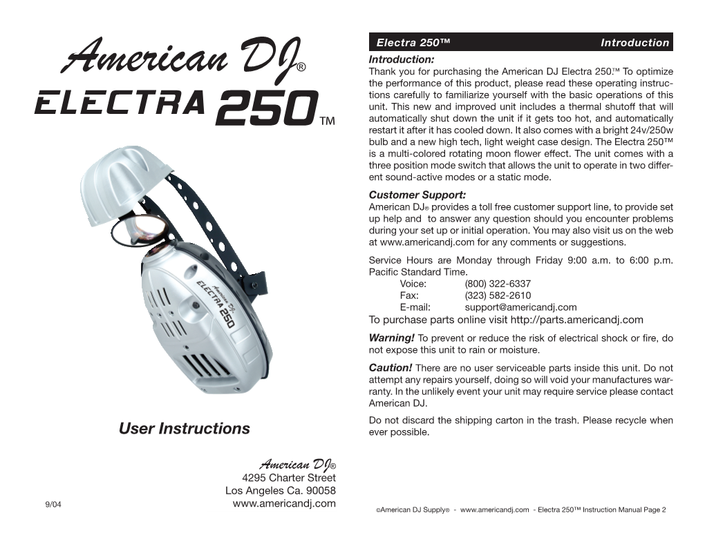 Electra 250.Pdf