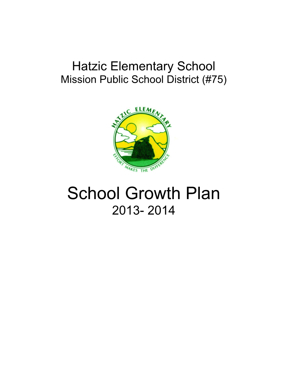 School Growth Plan