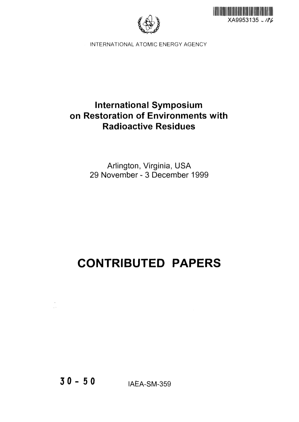 Contributed Papers