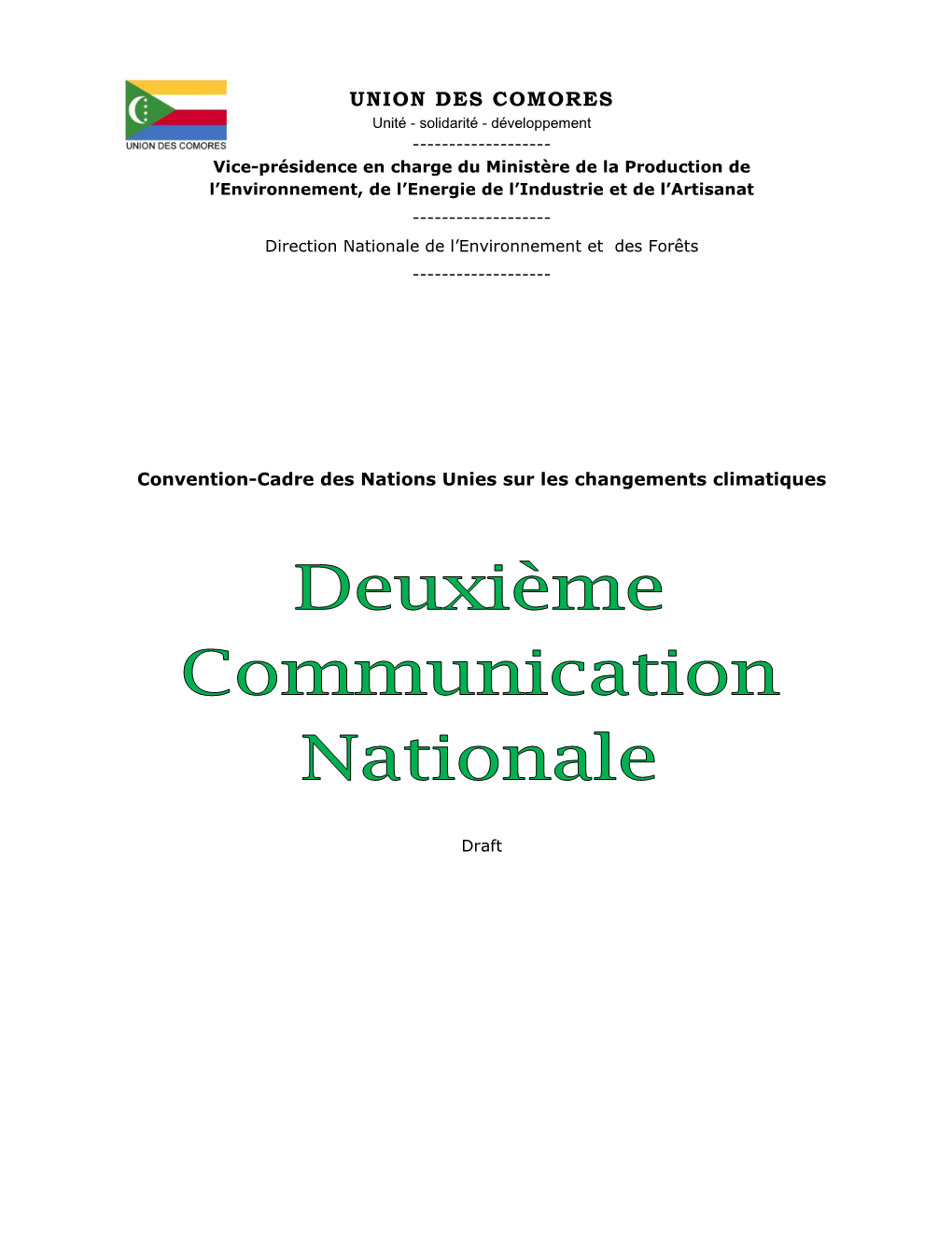 Union Des Comores