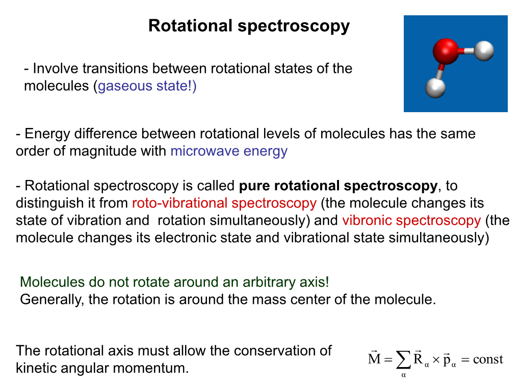 Rotational Spectroscopy