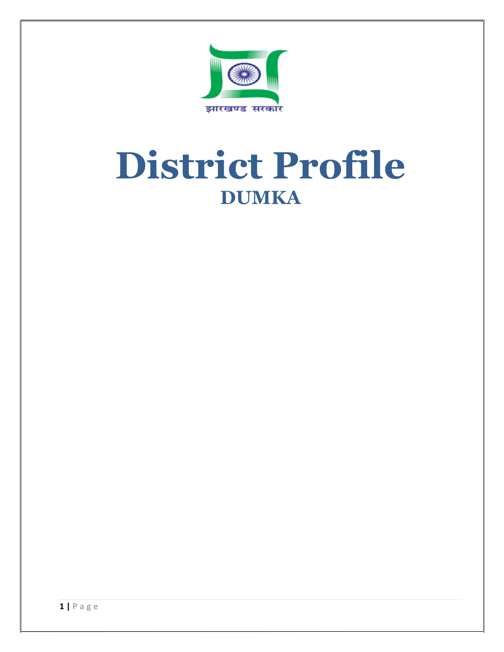 District Profile DUMKA