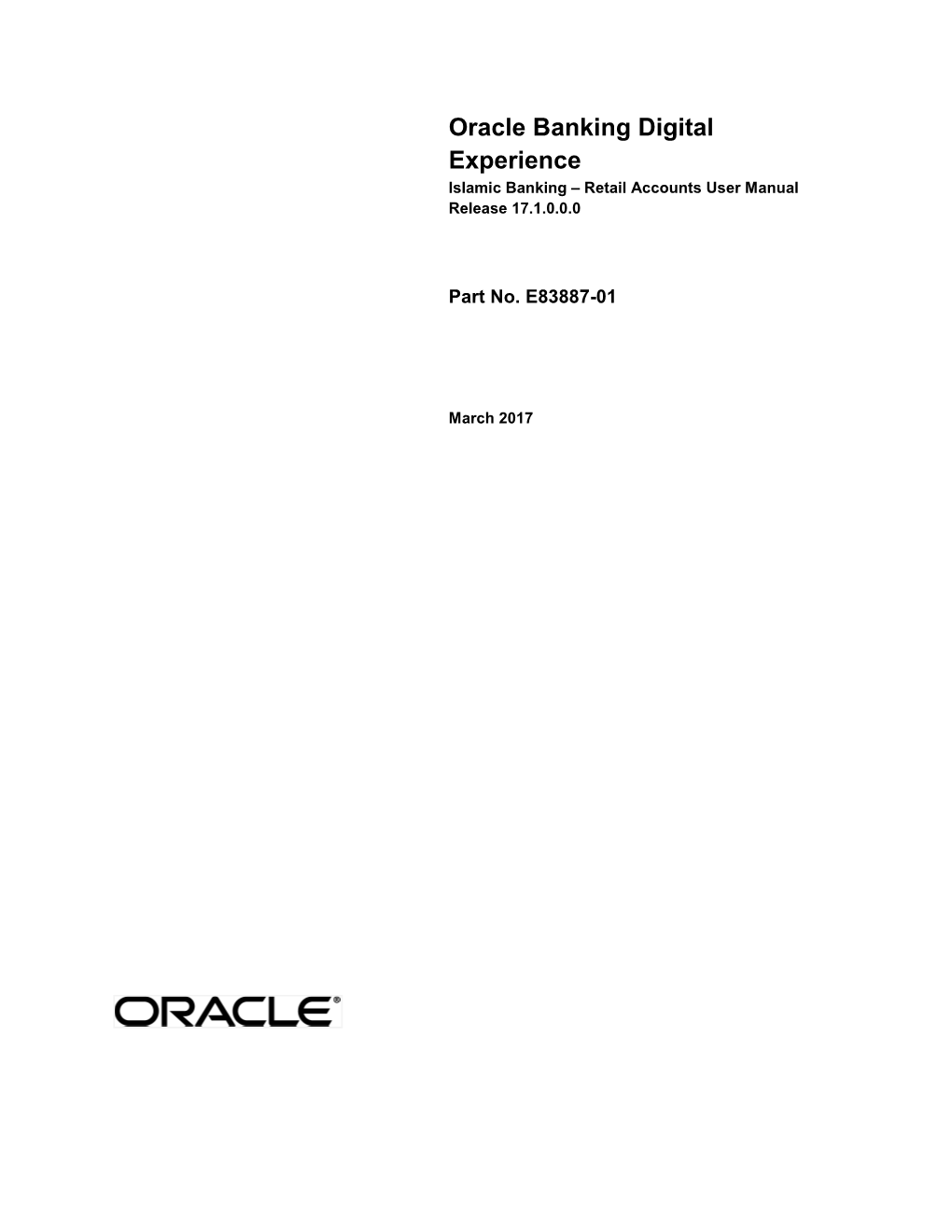 User Manual Oracle Banking Digital Experience Retail Accounts-Islamic Finance Ii