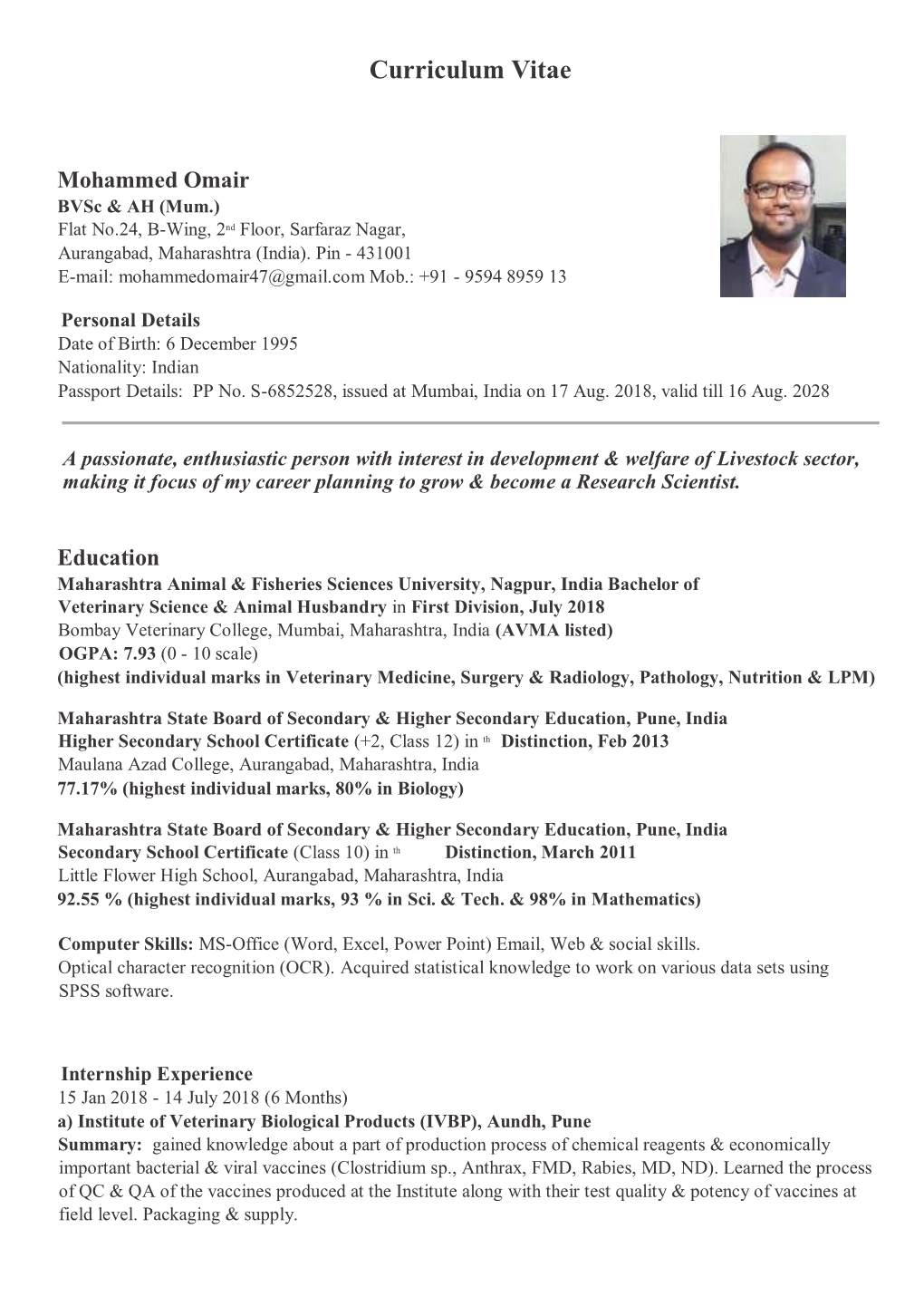 Curriculum Vitae