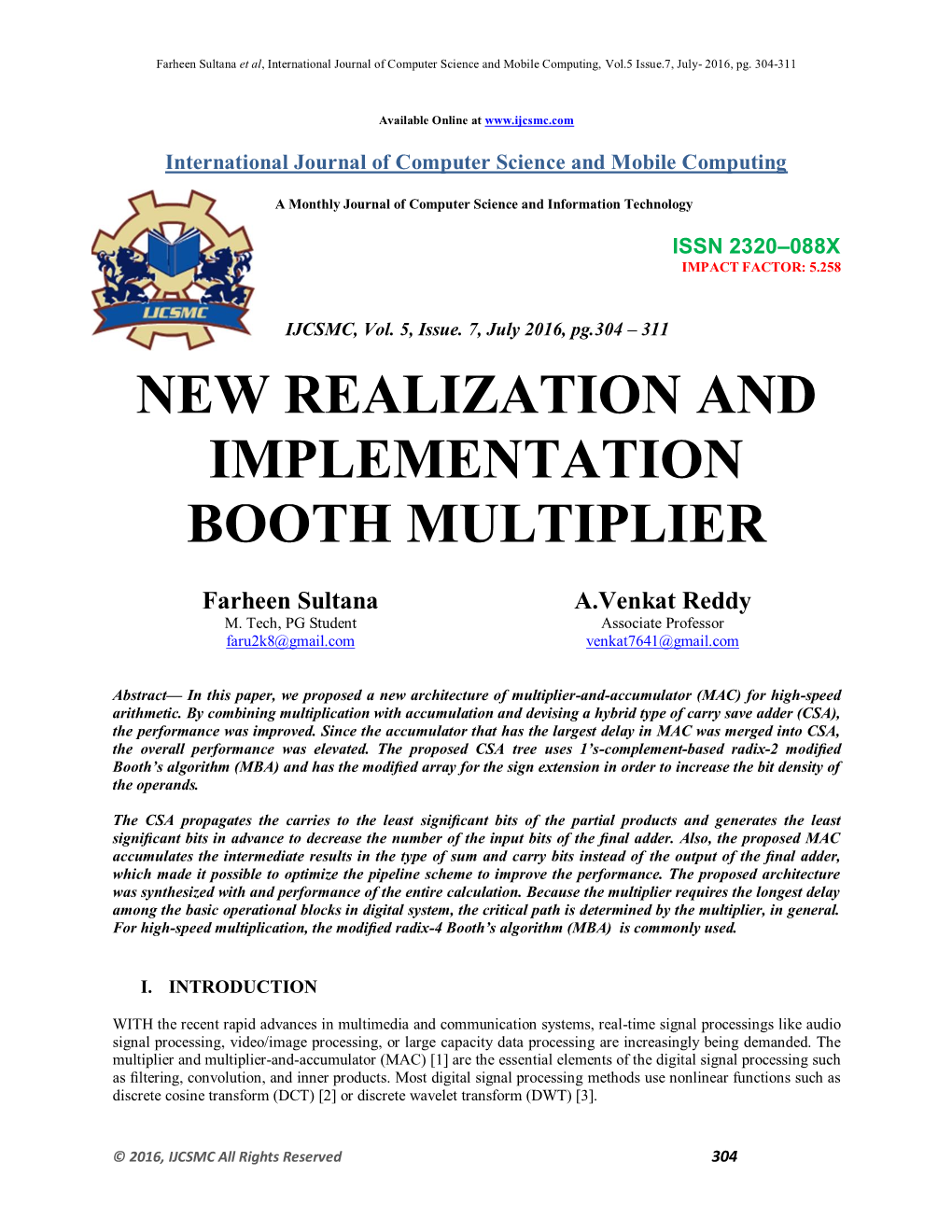 New Realization and Implementation Booth Multiplier