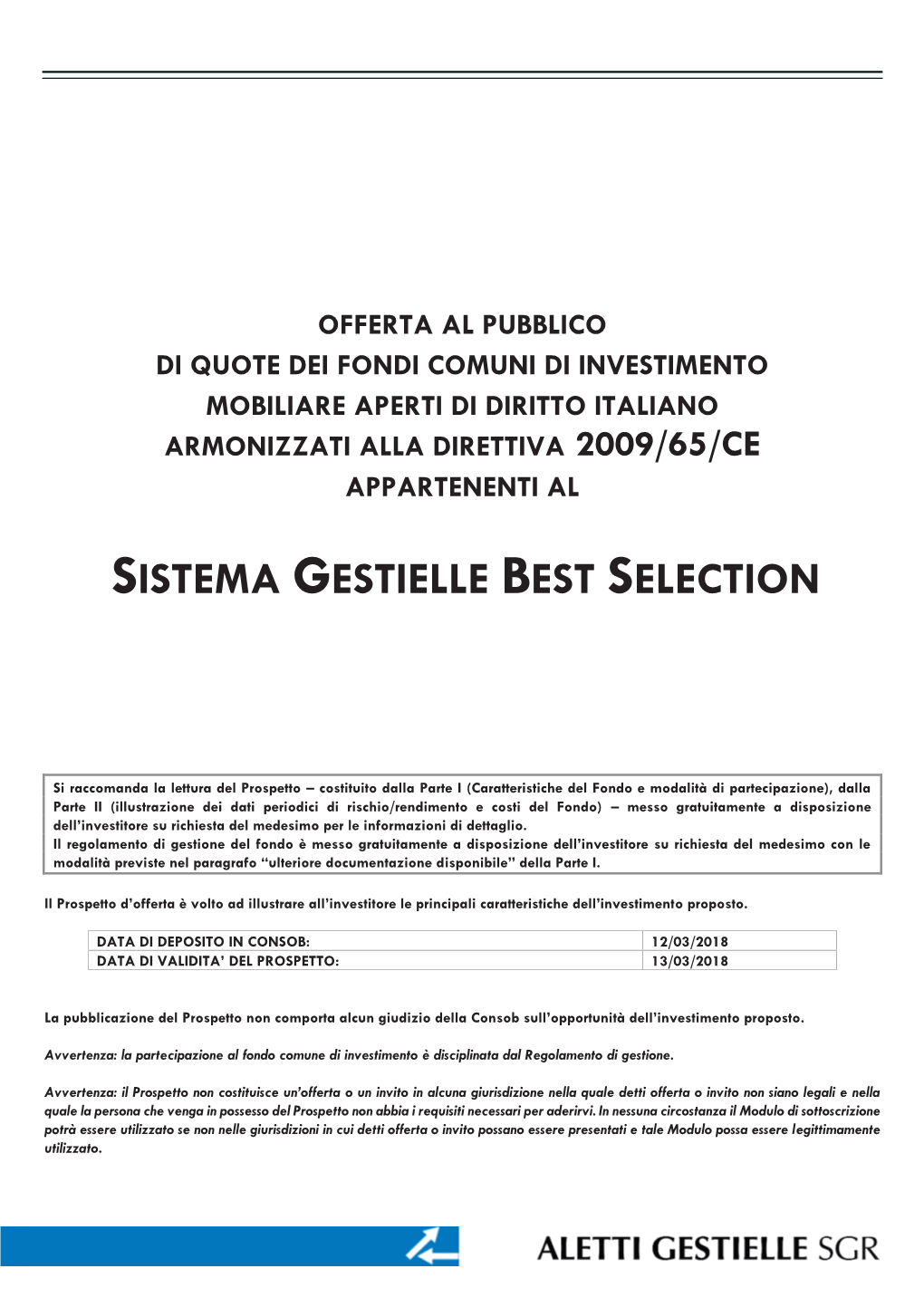 Sistema Gestielle Best Selection