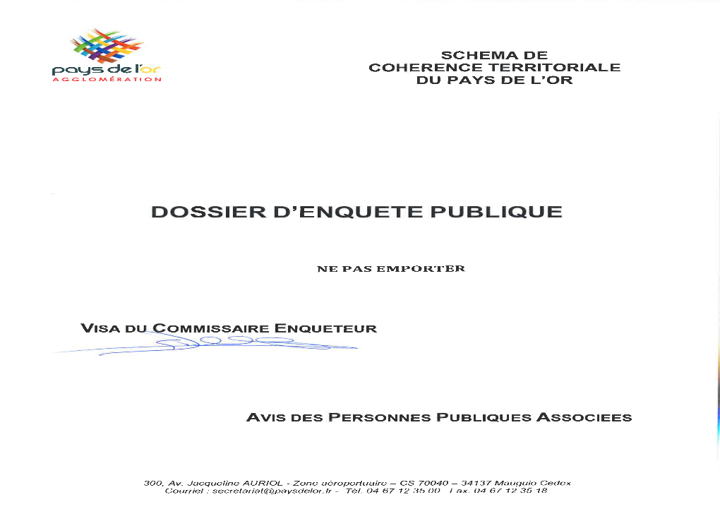 Dossier D'enquete Publique