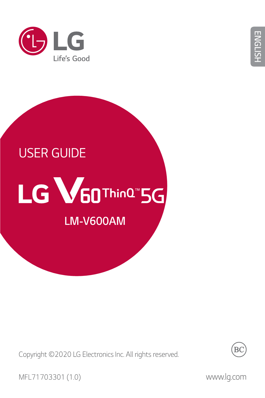 LG V60 Thinq Manual