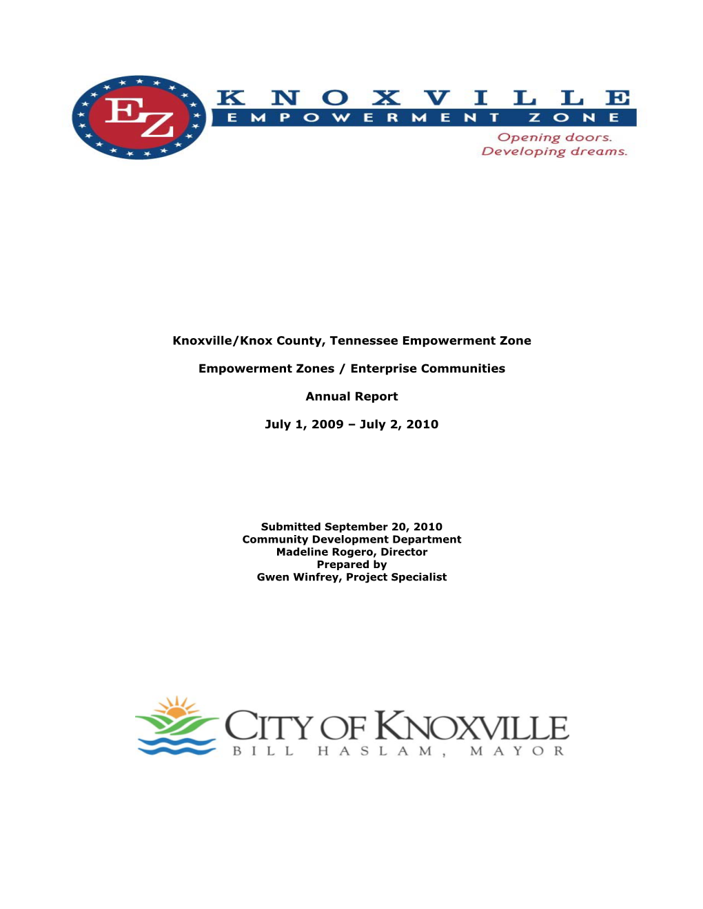 Knoxville/Knox County, Tennessee Empowerment Zone Empowerment