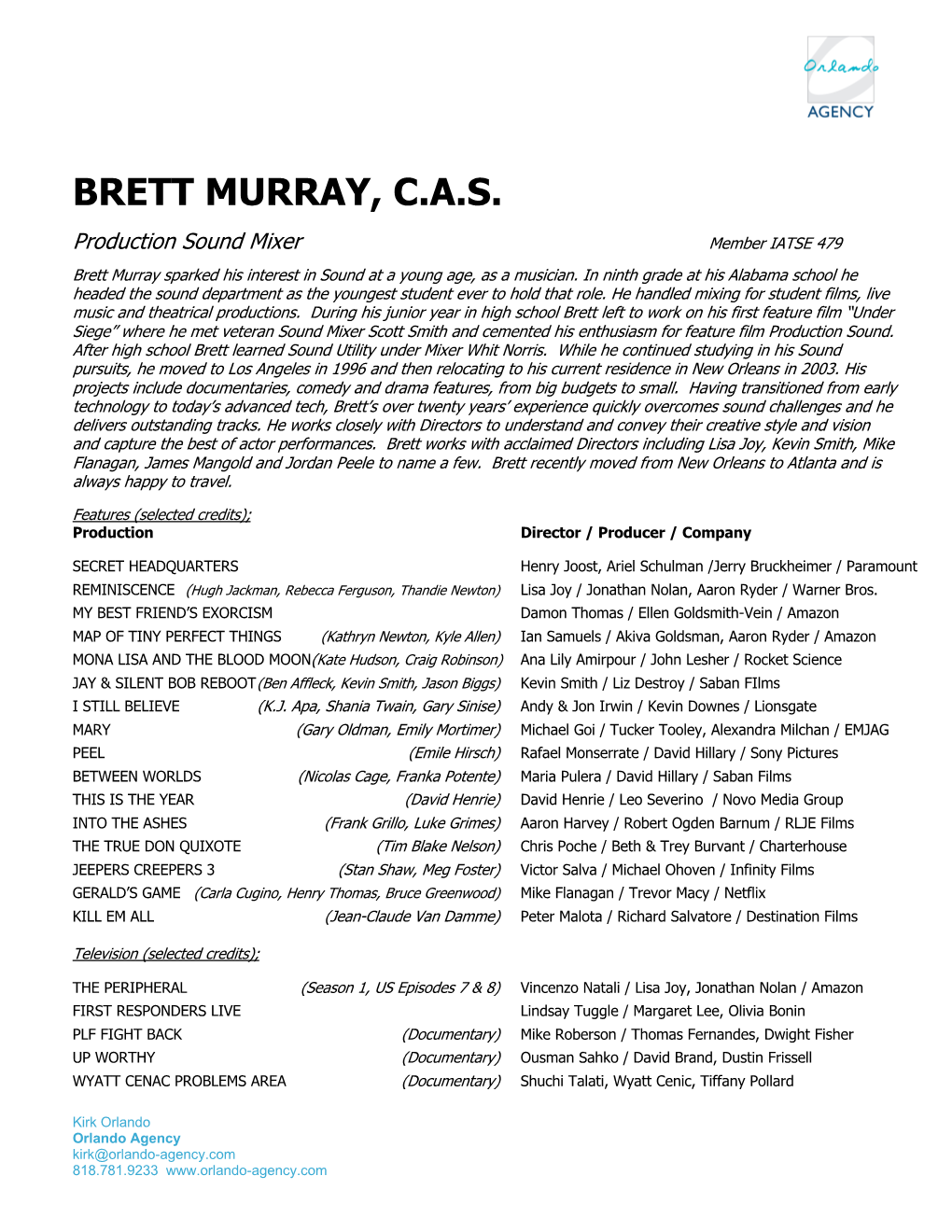 Brett Murray, C.A.S