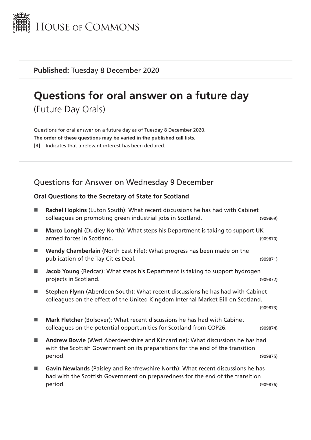 View Future Day Orals PDF File 0.11 MB