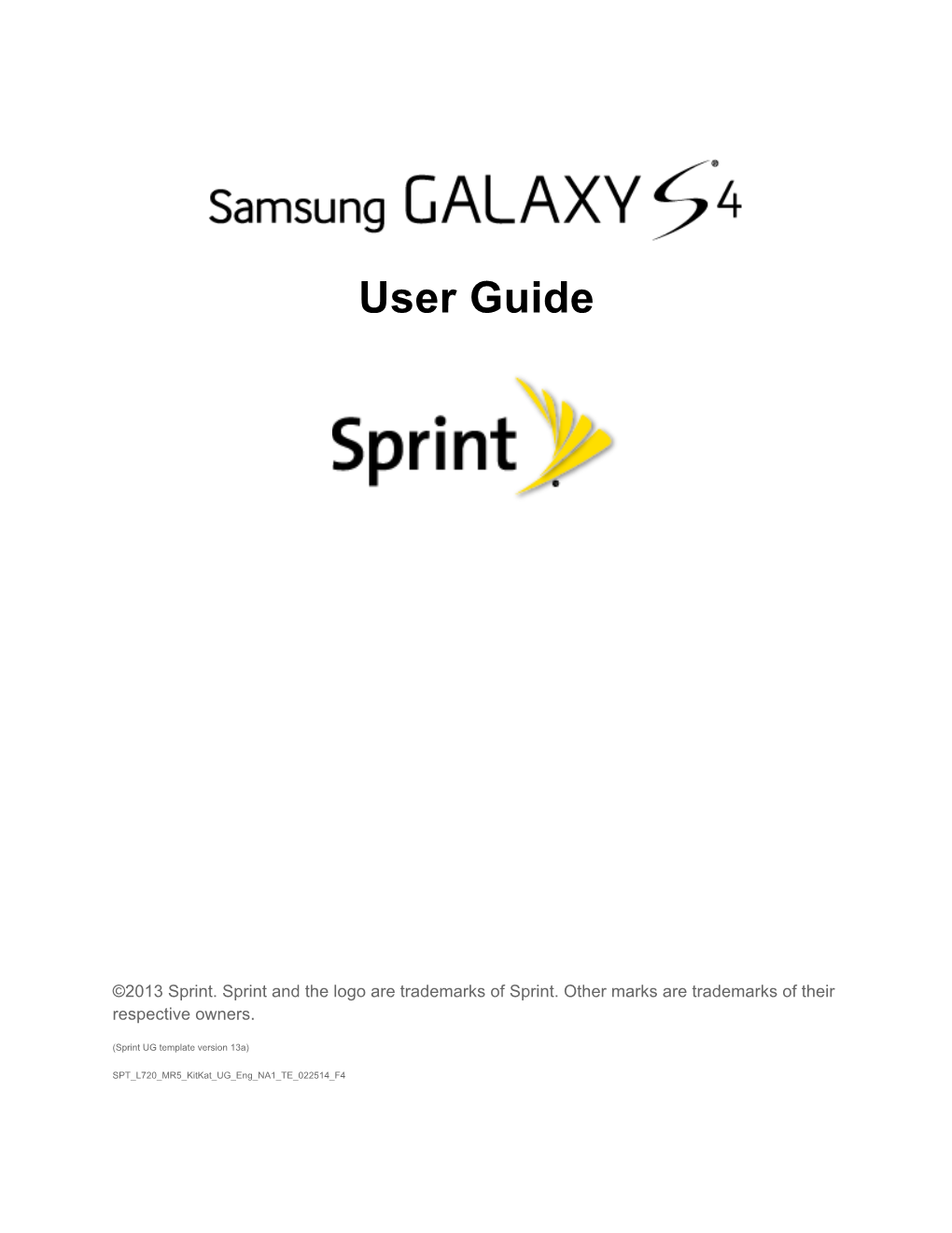 Samsung GALAXY S4 User Guide